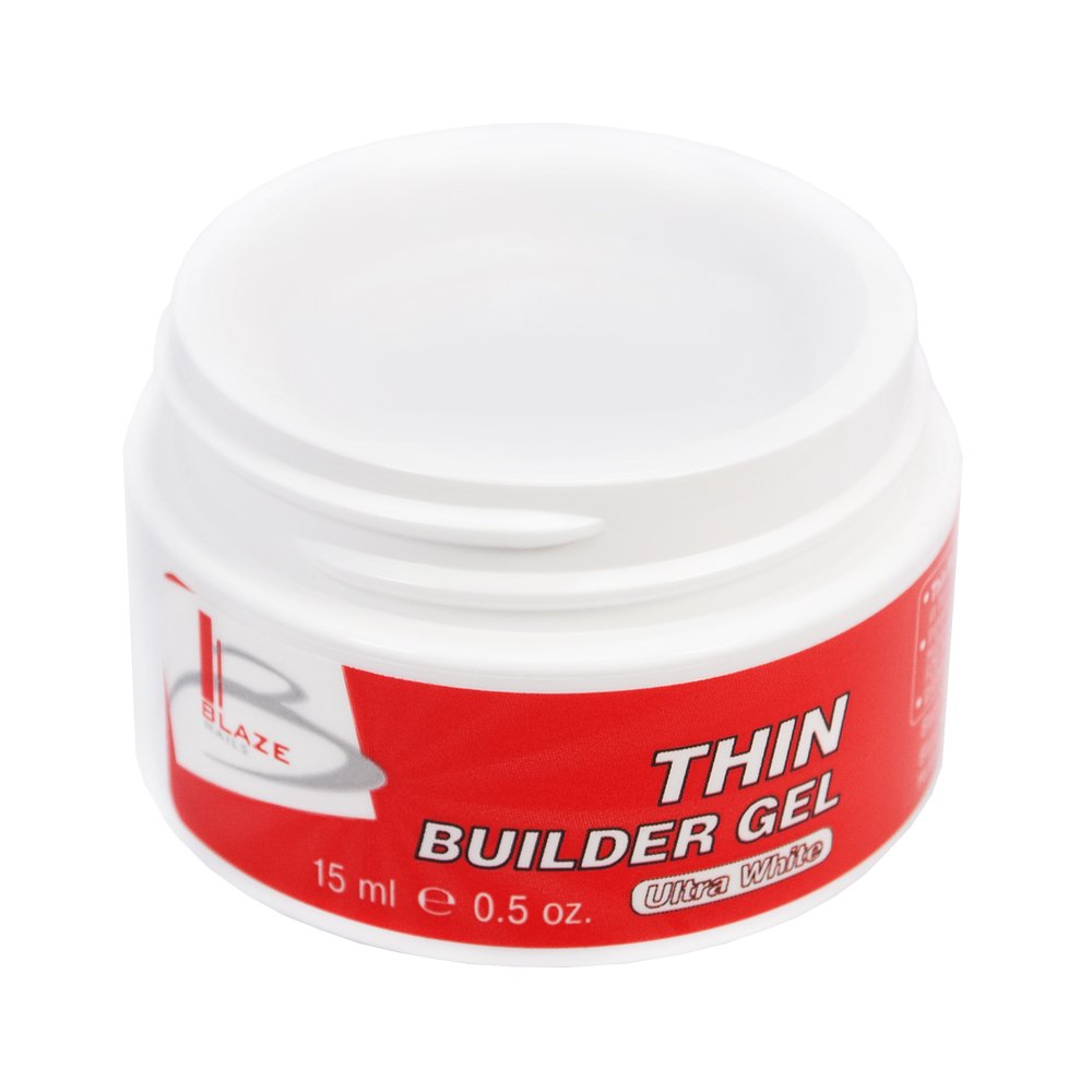 BLAZE Thin Builder Gel, Ultra White - УФ гель конструюючий рідкий, 15 мл
