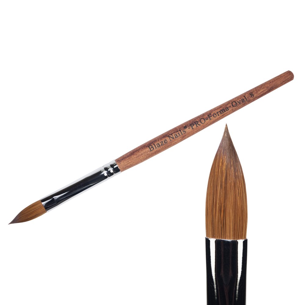 BLAZE PRO-Forma Oval - Пензлик для акрилу №8 овальний, колонок