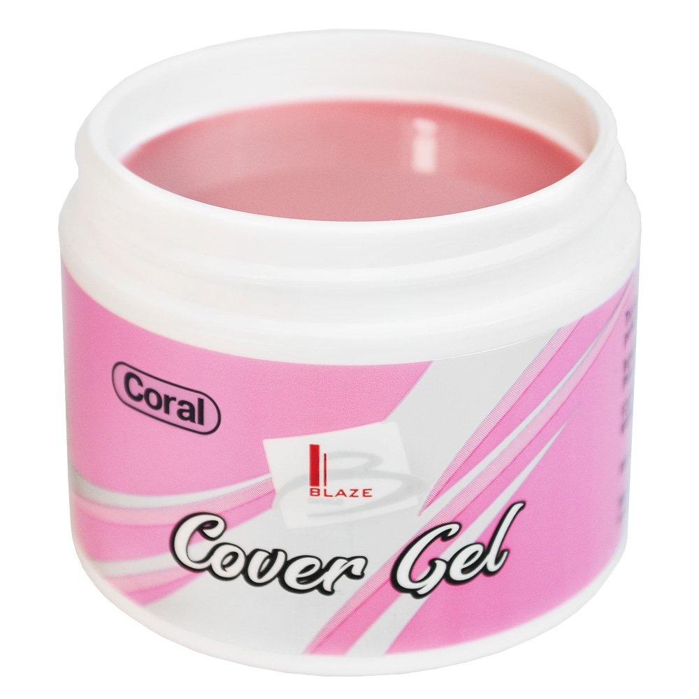 BLAZE Cover Gel, Coral - УФ гель камуфлюючий середній, 59 мл